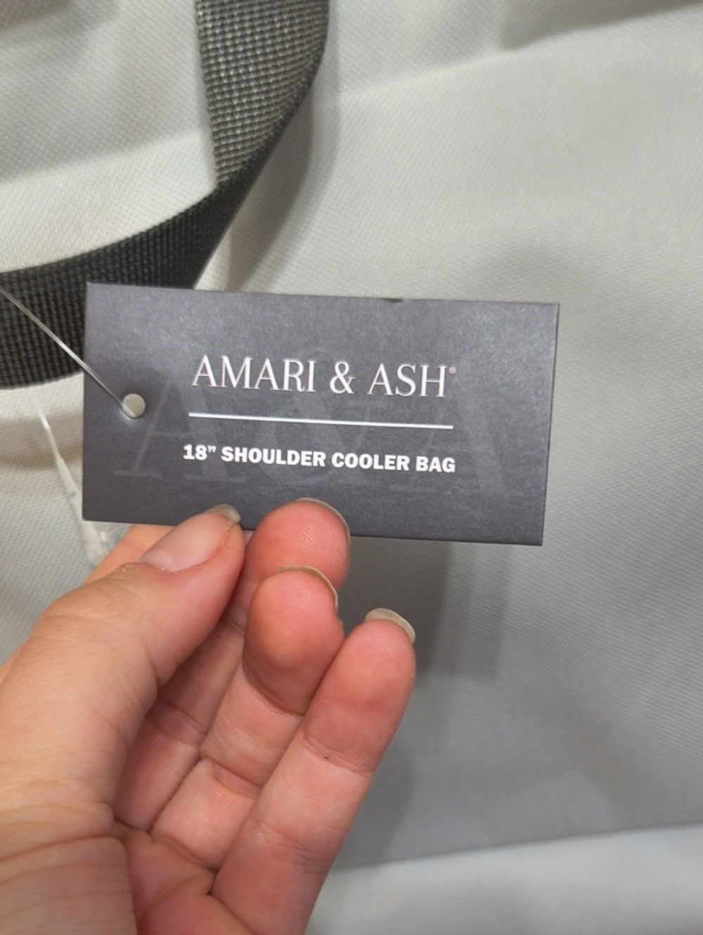 Amari & Ash Gray 18" Shoulder Cooler Bag NWT AR